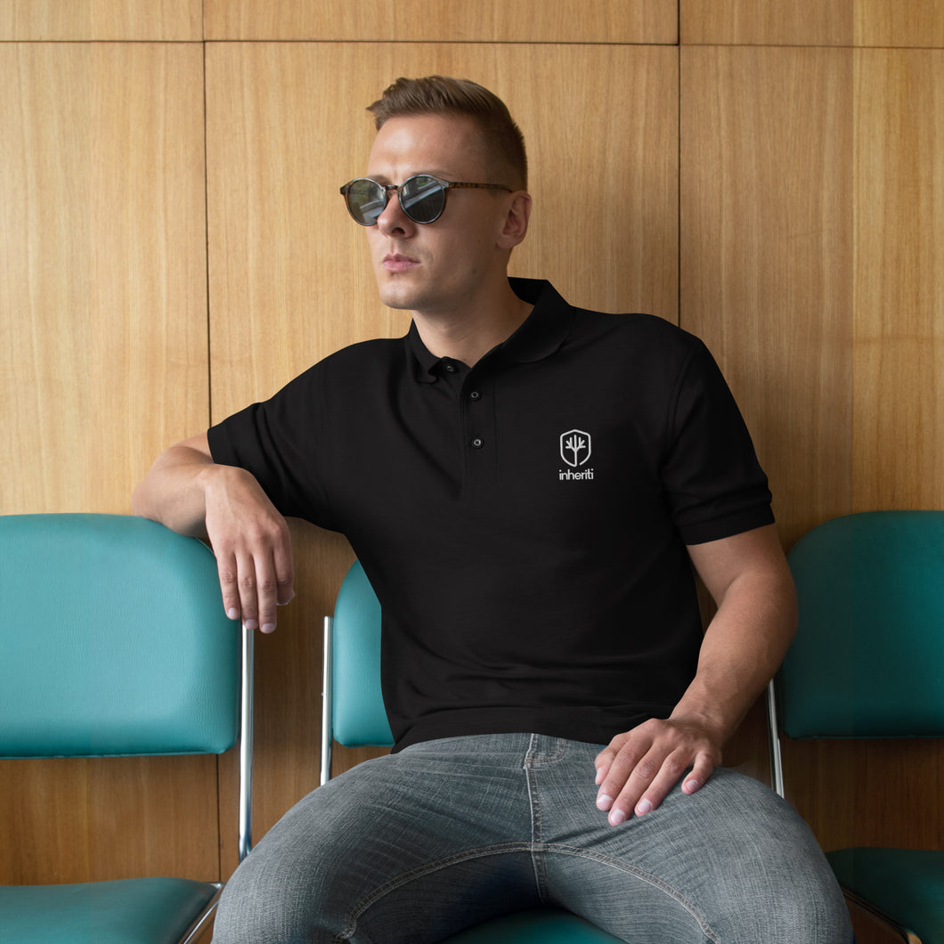 Men's Premium Polo Dark - Inheriti® Embroidered