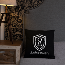Load image into Gallery viewer, Basic Pillow Dark - Safe Haven Brandmark