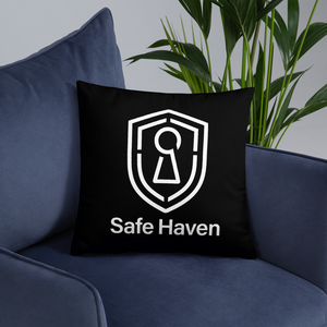 Basic Pillow Dark - Safe Haven Brandmark
