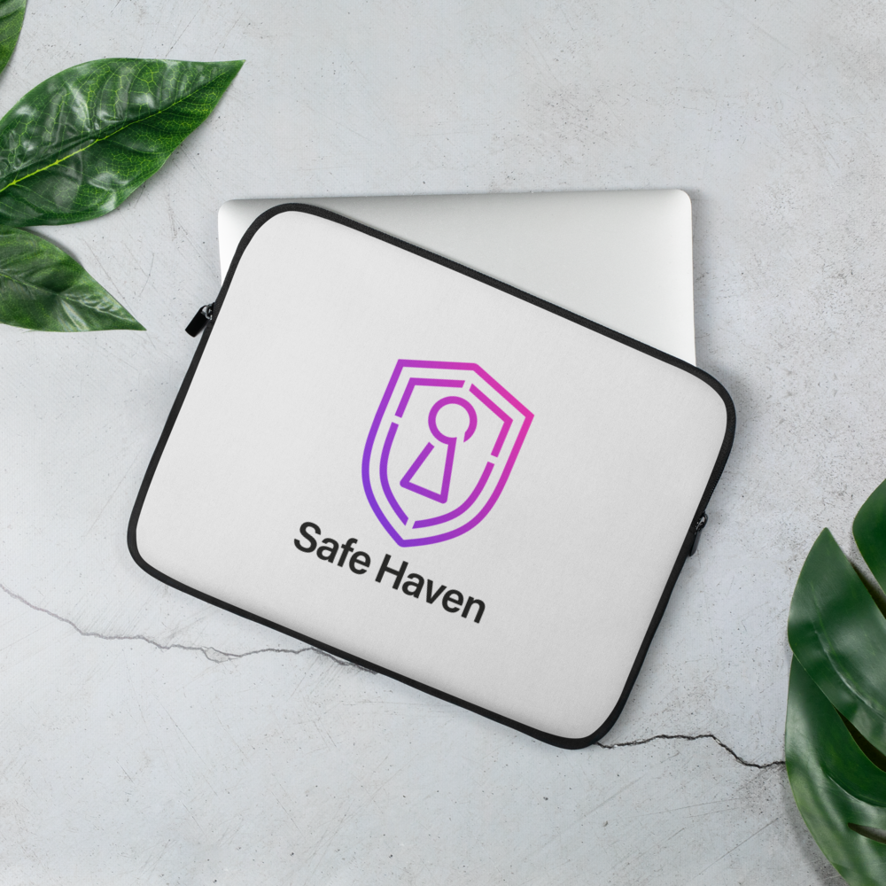 Laptop Sleeve Light - Safe Haven Brandmark