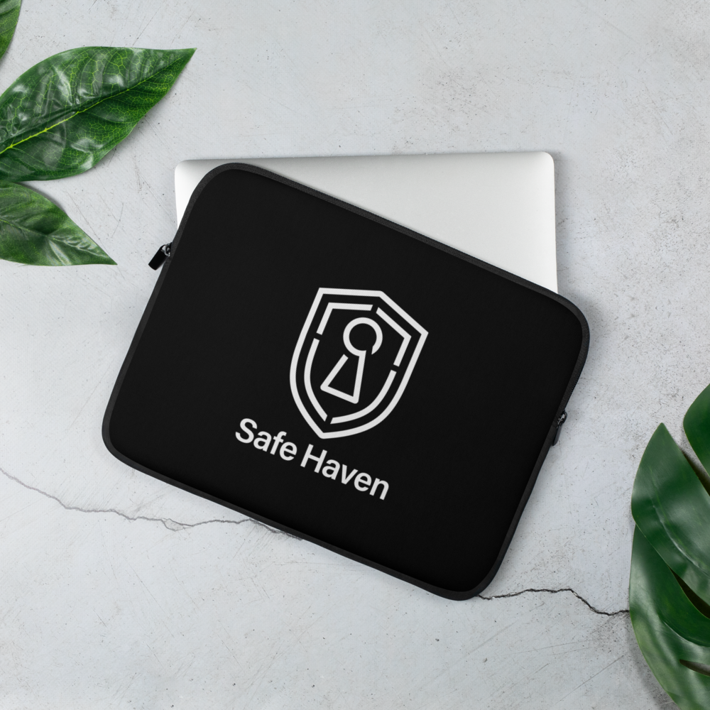 Laptop Sleeve Dark - Safe Haven Brandmark