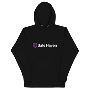 Unisex Hoodie Dark - Safe Haven Wordmark