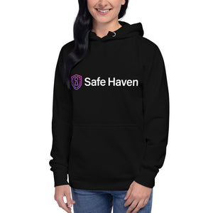 Unisex Hoodie Dark - Safe Haven Wordmark